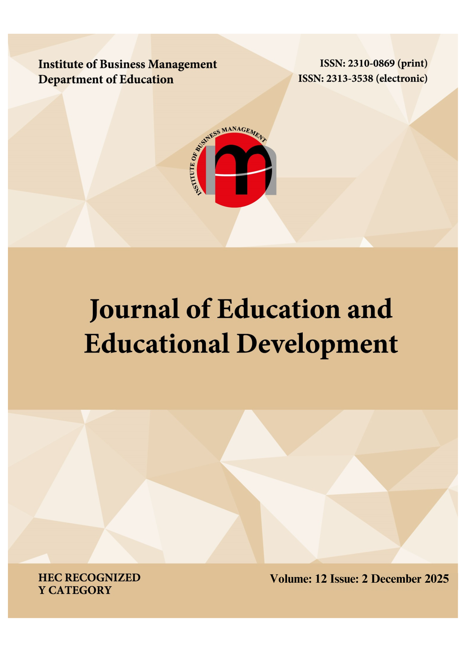 					View Vol. 12 No. 2 (2025): JoEED
				