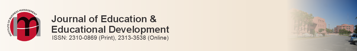 Journal of Education and Educational Development